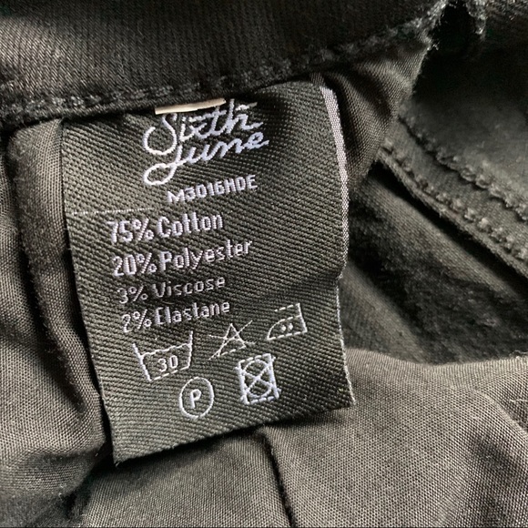 Sixth June black skinny jeans with red stripe - Picture 5 of 9